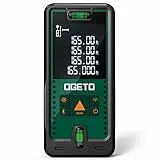 Metre Laser 50m, Ogeto Télémètre Laser Numerique, 99 Stockage, Mesure Longueur/Zone/Volume/Théorème de Pythagore(2* AAA Piles) pour Rénovation Intérieure/Chantier de Construction