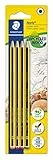 Staedtler Noris 120, Crayons à Papier en Bois de Haute Qualité, Étui Blister de 4 Crayons Assortis 2b/hb/2h, 120-s Bk4d