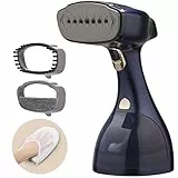 LEBENLANG Defroisseur Vapeur 1500W - 25g/min & Réservoir 300ml I Fer à Repasser de Voyage avec Gant I Steamer Portable Défroisseur Vapeur Vertical Repassage Vapeur Vertical
