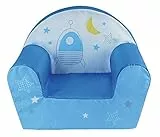Fun House | Fauteuil Club Espace pour Enfants 12 Mois+ | Mousse Légère et Lavable | Dimensions 52 X 33 X 42 Cm | Licence Officielle | Origine France Garantie | Mobilier Bébé Garçon Fille