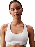 Calvin Klein underwear Triangle - Soutien-Gorge de Tous Les Jours - Uni - Femme - Blanc (White) - FR: 38 (Taille Fabricant: M)