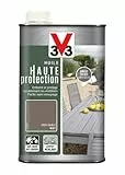 V33 Huile mobilier haute protection opaque, Gris sablé 1L