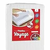 Babysom - Matelas de Voyage pour Bébé - 60x120 cm | Roulé : Idéal pour couchage d'appoint | Microfibre Ouatinée : Accueil Doux et Moelleux | Épaisseur 5 cm | Déhoussable | Fabrication française
