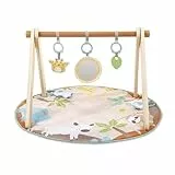Ingenuity Wonder & Wood Tapis de Jeu Bébé avec Arche en Bois – Barre Pliable en A avec 3 Jouets Amovibles, Lavable en Machine, Unisexe, 0–36 Mois
