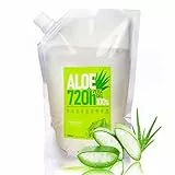 Gel Aloe Vera Cheveux, Visage et Corps: Hydratant Corps, Après Soleil, Après Rasage, Baume Cheveux et Barbe, Epilation et Rasage, Serum Anti Rides Visage, Cicatrisante - 1000 ml 1 L