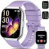 QCOQ Montre Connectée Homme Femme avec Appel Bluetooth, 1.96' Smartwatch avec 110+ Modes Sportifs, Etanche IP68 Montre Connectée Sport avec Podometre/Cardio/Moniteur de Sommeil pour iOS/Android