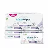WaterWipes Sensitive+ Soothing Clean Wipes, 360 unités (6 paquets), 3-en-1 nettoie, soigne, apaise, 99% d'eau avec extraits botaniques, non parfumées
