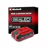 Einhell Batterie étanche 4,0 Ah SEALED Power X-Change PLUS (Lithium-Ion, 18 V, pour tous les appareils Einhell Power X-Change, Protégée contre la poussière et les jets d'eau)