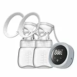 Tire Lait Electrique main libre, Tire Lait Electrique, Recueil Lait Maternel,avec Ecran Tactile LED, Électrique Double Allaitement Maternel Sans Douleur,with 3 Modes and 9 Suction Levels