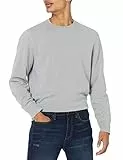 Amazon Essentials Sweat-Shirt À col Rond et Manches Longues, en Tissu Éponge French Terry Léger Homme, Gris Clair Chiné, M