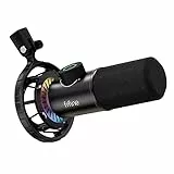 FIFINE USB Micro Gaming, Dynamiques Microphone PC PS4 PS5 pour Streaming Podcast Studio, Bouton de Silence & 3,5mm Prise Casque, Plug and Play Microphone Cardioïde pour Diffusion en Continu