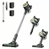 EUREKA NEC370 Aspirateur Balai sans Fil, Aspirateur sans Fil 300W, Aspiration de 90AW, Balai Aspirateur avec 2 Batteries Amovibles, Autonomie de 40x2 Min pour Sols Durs, Tapis et Poils d'animaux