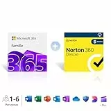 Microsoft 365 Famille | 6 utilisateurs | 12 Mois | Applications Office et stockage cloud | Renouvellement 129,99€ + Norton 360 Deluxe│ Renouvellement 104€ | Renouvellement automatique Amazon