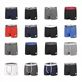 Pack Surprise Boxer Homme Aléatoire (Lot de 6), Caleçon Homme Coton, Noir Taille XL