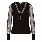 Morgan 222-TEANA T-Shirt, Noir, M Femme
