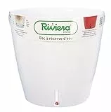Riviera-Pot DE Fleurs EVA Rond Ø26-BLANC