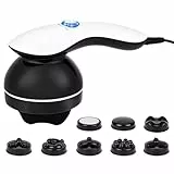 Gaethra Masseur électrique, 8 interchangeables Appareil de Massage Anti Cellulite, Masseur Cellulite portables et polyvalents, pour Epaules, L'abdomen, Cou, Cuisses, Masser les Muscles Détendre Corps