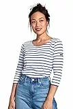 Armor Lux Femme Cap Coz T shirt, Multicolore (Blanc/Etoile Dw5), S EU