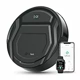 Lefant Aspirateur Robot, Robot Aspirateur Mince Silencieux Connecté avec WiFi/Bluetooth/Alexa/App, 6 Modes de Nettoyage, Auto-Charge, 120min d'Autonomie, Idéal pour Poils d'animaux Sols Durs, M210P