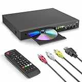 JOVELL Lecteur Blu-Ray pour Téléviseur (Région 2), Compact Lecteur CD DVD Multizone avec Sortie Coaxiale AV HDMI Entrée USB, Prise en Charge clé USB, Lecture des Disques Blu-Ray de la Région 2