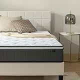 ZINUS Matelas Double en Mousse à mémoire de Forme à Ressorts ensachés | 135 x 190 cm | 25 cm de Hauteur | fermeté Moyenne | Tissu Doux hypoallergénique et Respirant | Soulagement de la Pression |