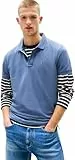 Tommy Jeans TJM Slim Placket Polo EXT S/S Polo Homme, Grey (Blue Moment), XL
