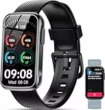 OUKITEL Montre Connectée Homme Femme avec 2 Bracelets Interchangeables, IP68 Smartwatch Bracelet Montre de Sport, Oxymètre Podomètre, Cardiofrequencemètre, Calories, Fitness Tracker pour Android iOS