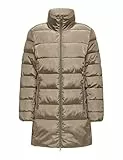 ONLY Onlnewlina OTW Kta Manteau à Fermeture Éclair Veste Courte-pointée, Beige, M Femme