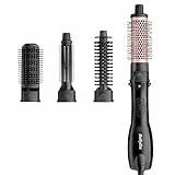 BaByliss - Brosse soufflante Smooth Finish 1200 Multistyle 4-en-1, Accessoires Volume, Brushing et Lissage, 3 températures, fonction ionique, AS122E