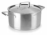 LACOR 45020 Foodie Faitout Foodie avec Couvercle Acier INOX 20 x 9,5 cm