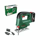 Bosch Scie sauteuse sans fil EasySaw 18V-70 (batterie 2,0 Ah, système 18 volts, avec 1 lame de scie sauteuse, chargeur AL 18V-20, dans un carton)
