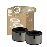 Filtre de Remplacement Philips Original pour Purificateurs d'Air Série 4200 AC4220 et AC4221, HEPA NanoProtect + Charbon Actif, Durée de Vie de 12 Mois, Noir/Blanc (FY4200/30)