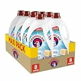 Chanteclair - Lessive Liquide Concentrées Marseille, Enrichie au Dégraissant, Ultra Détachantes et Efficaces aussi à Froid, 40 lavages - 8x 1800 ml