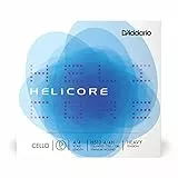 D'Addario Bowed Corde seule (Ré) pour violoncelle D'Addario Helicore manche 4/4 tension Heavy