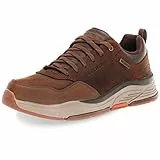 Skechers Homme Benago Hombre Basket, Dark Brown Waterproof Leather, 43 EU