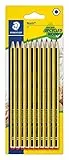 Staedtler Noris 120, Crayons à papier HB en bois de haute qualité, Étui blister de 10 crayons HB, 120-2BK10D