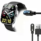 Blueshaweu Magnétique Chargeur Compatible avec Kuizil T70 Montre,Magnétique Charger Cable Montre Connectée USB 3,3ft Compatible avec Kuizil/WeurGhy/Csasan T70 1.91' Pouces Smart Watch (Noir)
