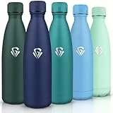 HoneyHolly Bouteille Isotherme, Acier Inoxydable 18/8, Gourde Isotherme, 750ML Sans BPA, Étanche Double Isolation, Gourde Inox pour Le Camping, Les Gymnases, Sports de Plein Air