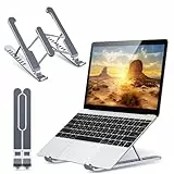 Babacom Support Ordinateur Portable, Support PC Portable Pliable et Ventilé, 8 Niveaux de Réglage, Refroidisseur Ergonomique Compatible avec MacBook Air, Pro, Laptop 10’’-15.6’’