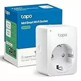 Tapo Prise Connectée WiFi, Prise Intelligente compatible avec Alexa et Google Home, 10A Type F, Contrôler le radiateur, la cafetière, la lampe à distance, aucun hub requis, Tapo P100(1-pack)