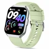 QCOQ Montre Connectée Femme Homme, 1,96' Full Touch Smartwatch, Vert