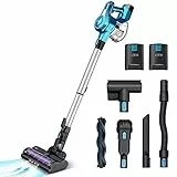 INSE S6P2022, Aspirateur sans Fil, Bleu, 250 W, 1.2 liters, 65 décibeles
