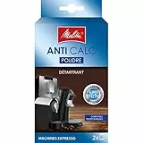 Melitta Mélitta Détartrant en Poudre, Pour Machines à Café Automatiques, à Capsules et à Dosettes, 2 x 40 g