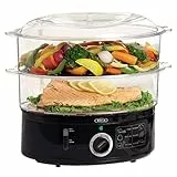 BELLA Two Tier Food Steamer, Healthy, Fast Simultaneous Cooking, Stackable