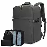 Sac à Dos Voyage Avion Bagages Valise Cabine 45x36x20 pour Easyjet Sac Cabine avec Organiseurs de Bagage, avec Compartiment pour Ordinateur
