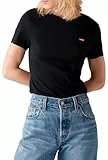 Levi's Essential Housemark T-Shirt à Manches Courtes pour Femme, Caviar, M