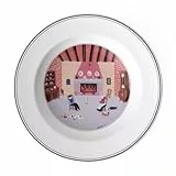 Villeroy & Boch – Design Naif Assiette Creuse 'Cheminée' 21 Cm, Garanti Lave-Vaisselle, Compatible Micro-Ondes, Vaisselle, Soupe, Bol Ceramique, Porcelaine Premium, Blanc/Multicolore