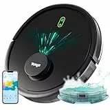 Venga! Robot Aspirateur, Laveur de sol, Navigation Laser, avec App, Noir, VG RVC 3002 BK
