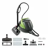 Polti Vaporetto Pro 95 Turbo Flexi, Nettoyeur Vapeur avec Chaudière, Pression jusqu'à 5 Bars, 1100 W, Autonomie Illimitée, Fabriqué en Italie, Fonction Eco, 14 Accessoires Inclus, Noir et Vert