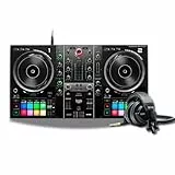 Hercules DJControl Inpulse 500 – Contrôleur DJ USB 2 voies pour Serato DJ Lite et DJUCED + Hercules HDP DJ45 - Casques fermés pour DJ